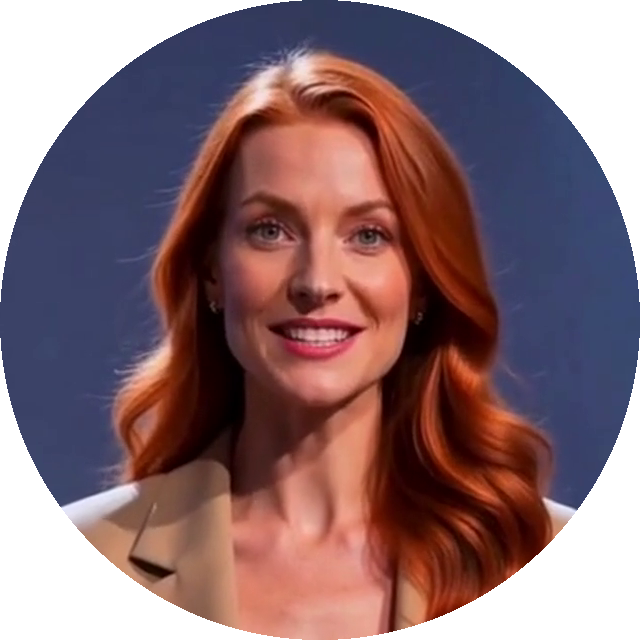 Mara, an AI receptionist avatar, smiling at the camera
